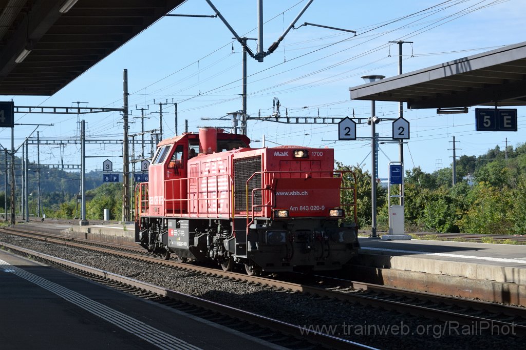 10025-0042-170925.jpg - SBB-CFF Am 843.020-9 / Killwangen-Spreitenbach 17.9.2025