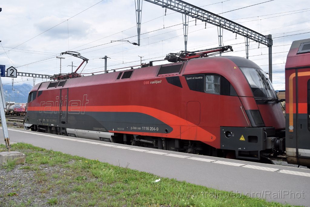 9981-0026-010925.jpg - ÖBB 1116.204 "Spirit of Austria" / Buchs SG 1.9.2025
