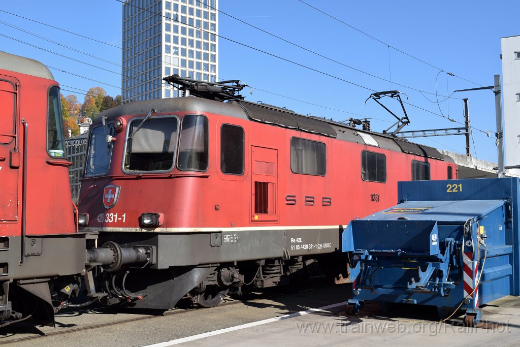 10076-0035-181025.jpg - SBB-CFF Re 4/4" 11331 / St.Gallen HB 18.10.2025