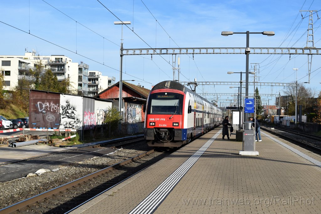 10116-0001-111125.jpg - SBB-CFF RABe 514.034-8 / Zürich-Seebach 11.11.2025