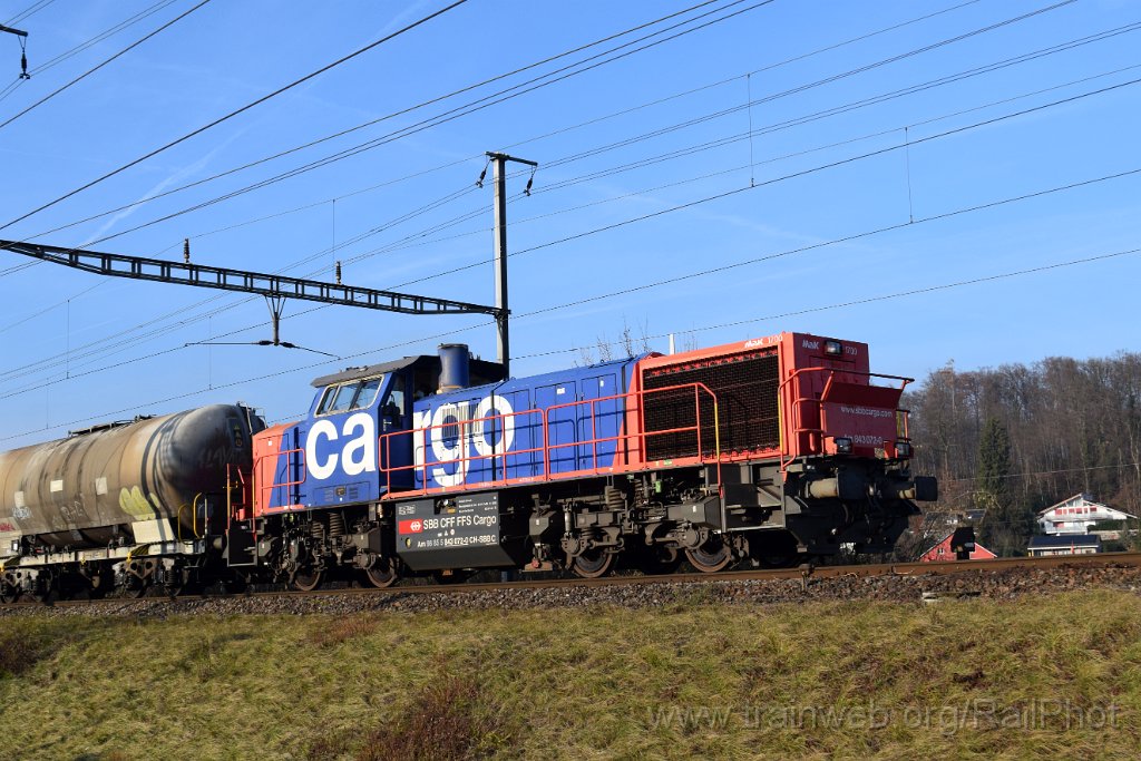 10128-0040-021225.jpg - SBB-CFF Am 843.072-0 / Killwangen-Spreitenbach 2.12.2025