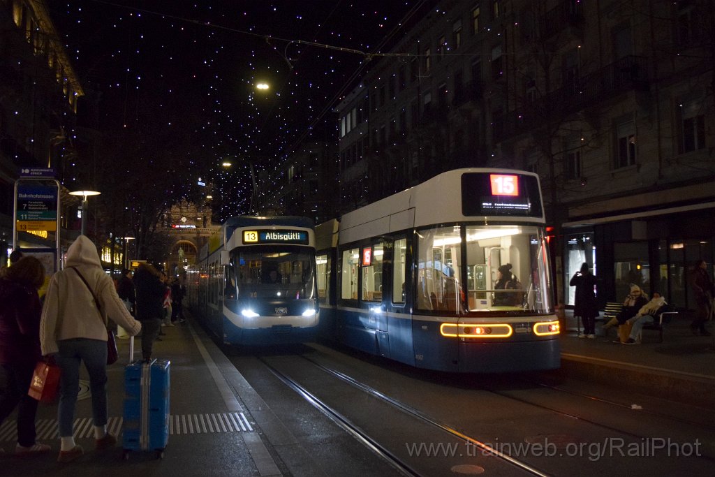 10157-0019-020126.jpg - VBZ Be 6/8 4057 + Be 5/6 3004 / Bahnhofstrasse 2.1.2026