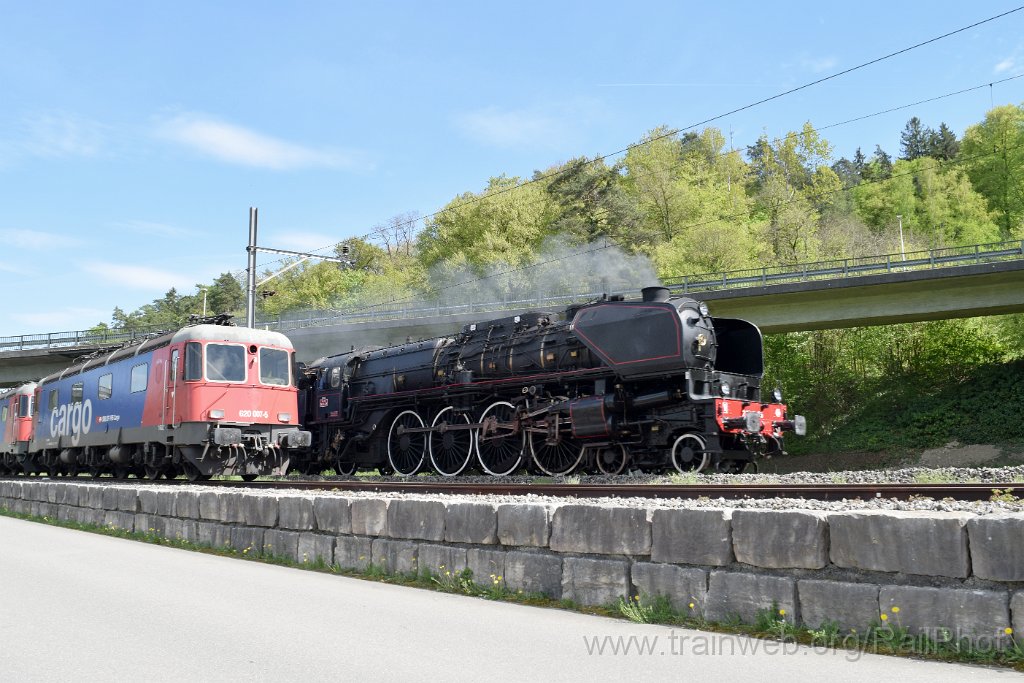 10279-0038-180426.jpg - SBB-CFF Re 620.007-5 ''Wattwil'' + SNCF 1-241 A 65 / Full 18.4.2026