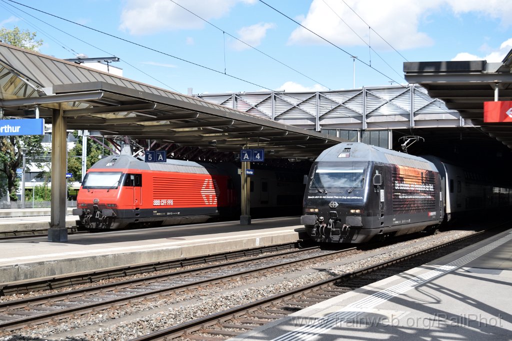 10440-0021-220826.jpg - SBB-CFF Re 460.091-2 "Werdenberg" + Re 460.046-6 "Polmengo" / Winterthur 22.8.2026