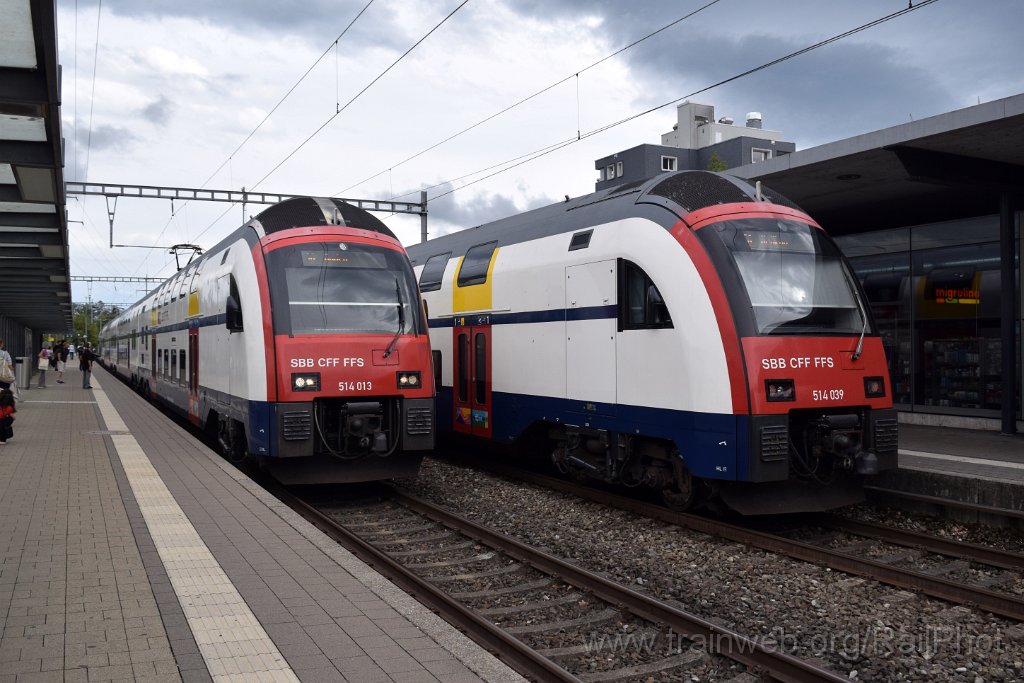 10445-0032-280826.jpg - SBB-CFF RABe 514.039 + RABe 514.013 / Zürich-Affoltern 28.8.2026