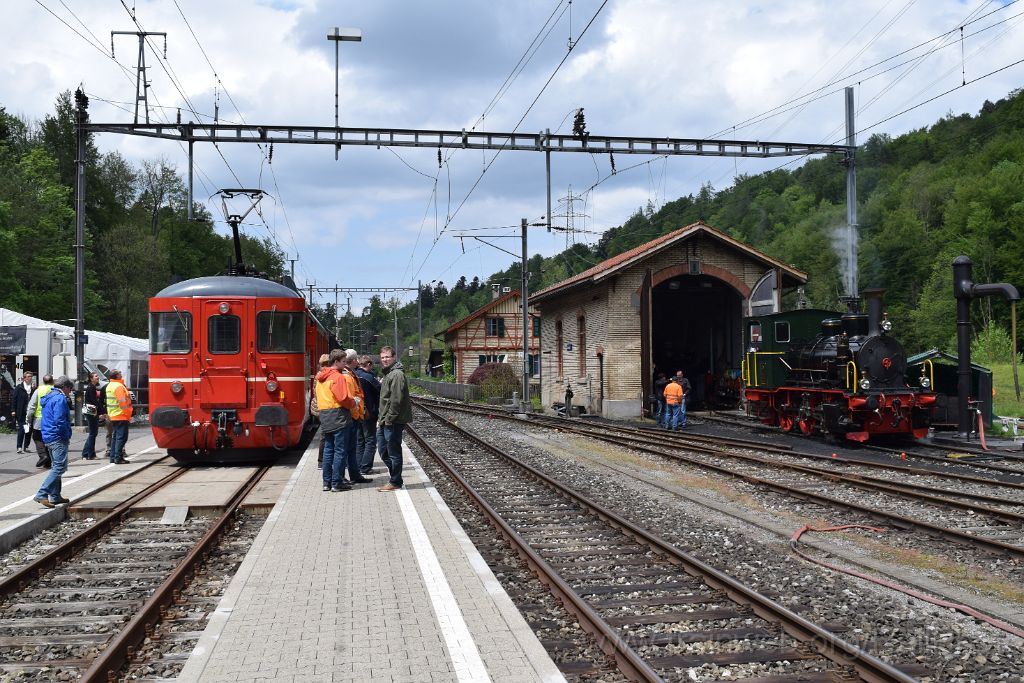 3897-0027-150516.jpg - ZMB BDe 4/4 92 "Horgen" + Ed 3/3 5 "Schnaagi-Schaagi" / Sihlwald 15.5.2016