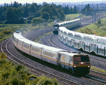 3 Trains at Oshawa West