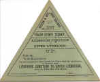 Severn & Wye Joint Railway train staff ticket (triangular)