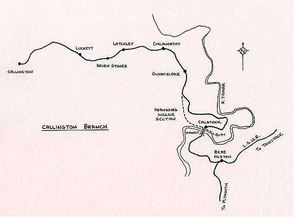 Map of Callington Branch