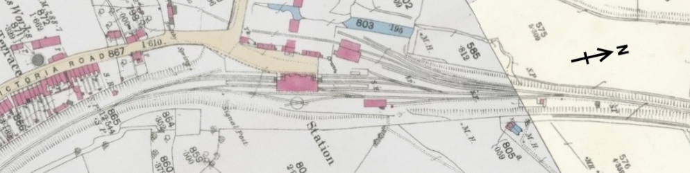 Map of Chard Joint station in 1889