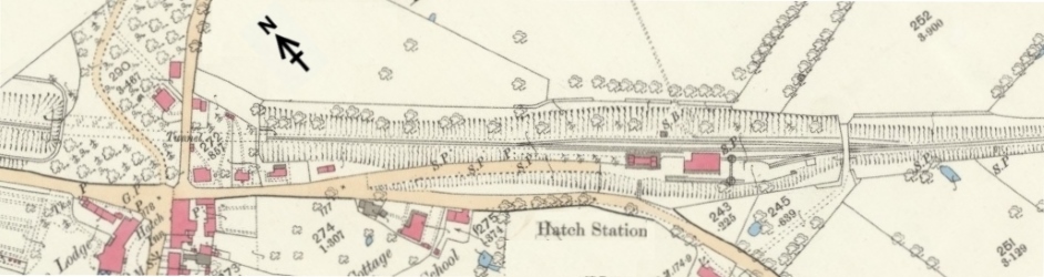 Map of Hatch station in 1888