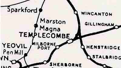 Location map of Templecombe