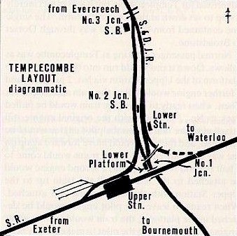 Diagram of Templecombe lines