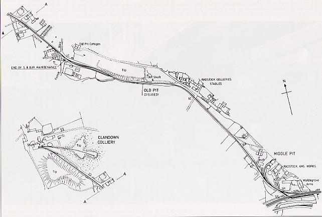 Plan of the Clandown Branch circa-1900 � Chris Handley