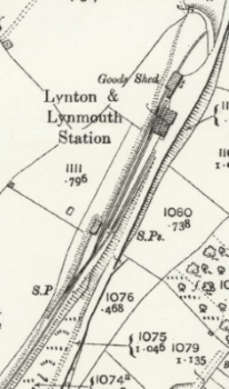 A map of Lynton station surveyed in 1903