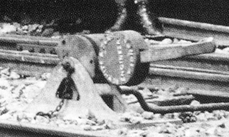 Point hand-lever in Pilton yard in 1898