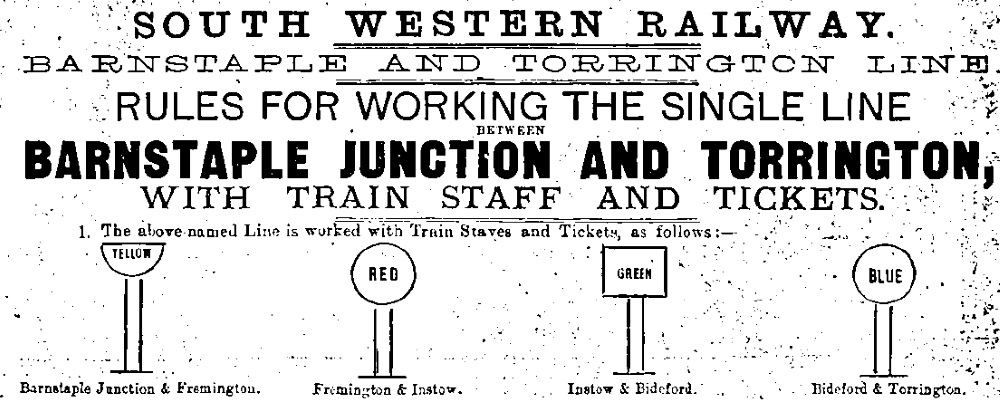 Extract from 1892 L&SWR TS&T Instruction