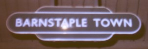 Barnstaple Town totem sign