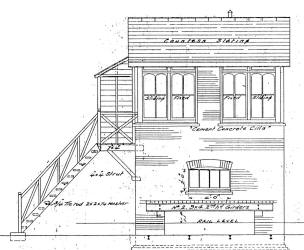 Plan of front of new Moorewood signal-box
