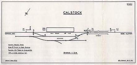 Calstock signal-box diagram circa-1965