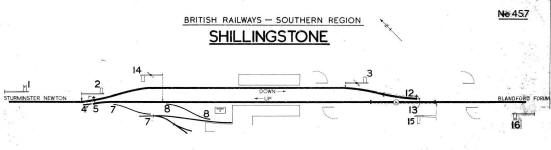 Shillingstone signal diagram mid-1965