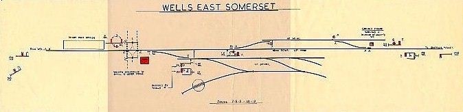 Wells East Somerset signal diagram pre-1951