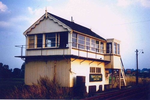 Templecombe Junction signal-box after closure