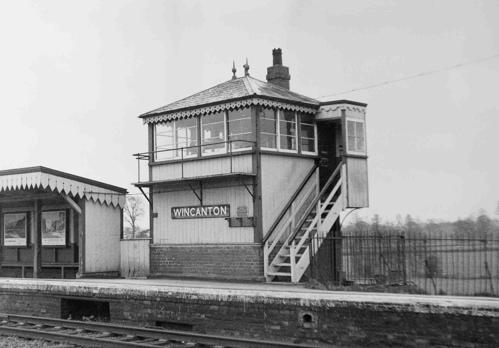 Wincanton signal-box in BR days