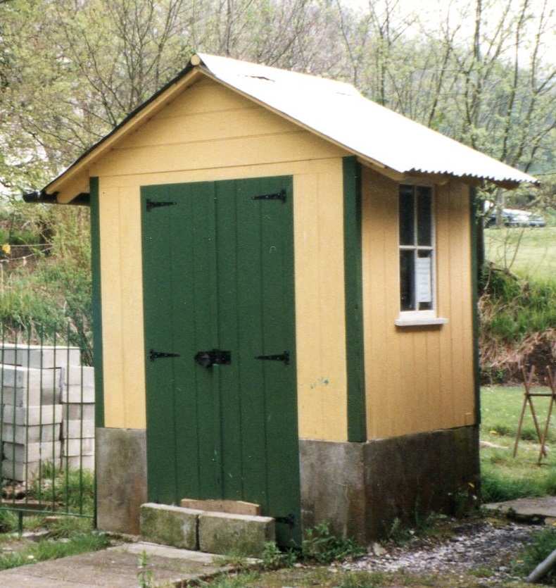 Woody Bay signal-box in preservation 1999