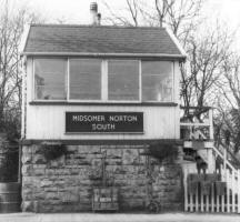 Midsomer Norton signal-box in BR days