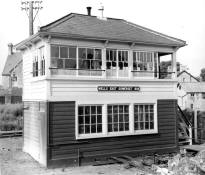 Wells East Somerset signal-box in BR days