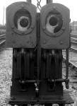 A pair of Stevens 'flap' signals at Highbridge in March 1966
