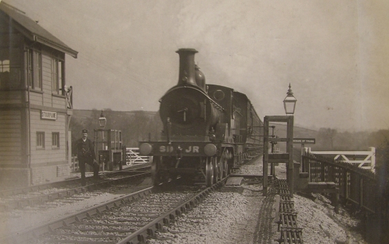 Stourpaine signal-box and loop in the early 1900s