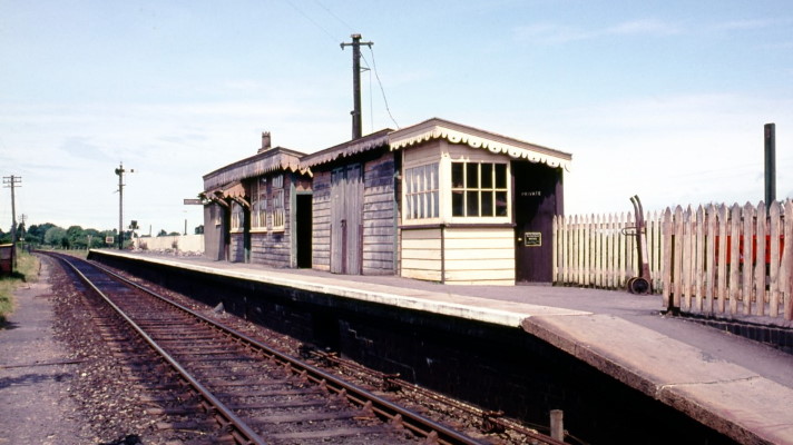 Bason Bridge station looking east