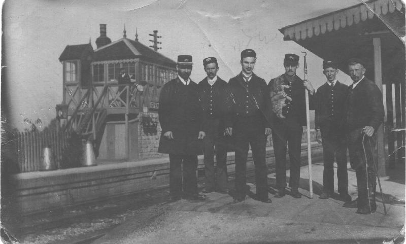A view of the pre-1918 signal-box