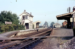 A view of the 1920 signal-box in BR days