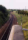 Looking west from Crewkerne station towards Chard Junction