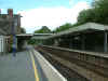 Looking up through Sherborne station from Yeovil end