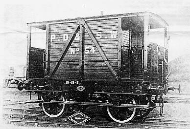 PD&SWJR brake van No 54