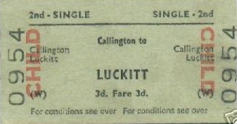 Callington - Luckett child single ticket