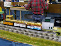 Roger Delthony built this icing station from a modified Lehigh Valley kit.  This is the first time it has been on public exhibit.