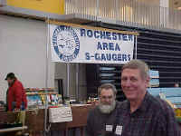 Dave Daniel and Craig Erickson at the RIT Tiger Tracks Model Railroad show.