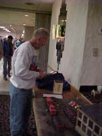 Rick Isrealson brought his Lehigh Valley inspired engine servicing module along for static display.