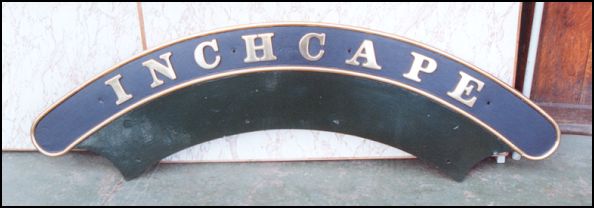 steel with brass letters and beading