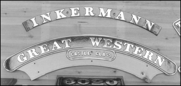 two Great Western nameplates