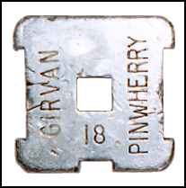 Image of square No 6 tablet Girvan to Pinwherry