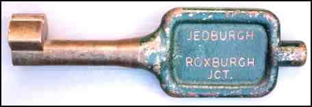 Image of L.N.E.R. key token, Jedburgh to Roxburgh Junction