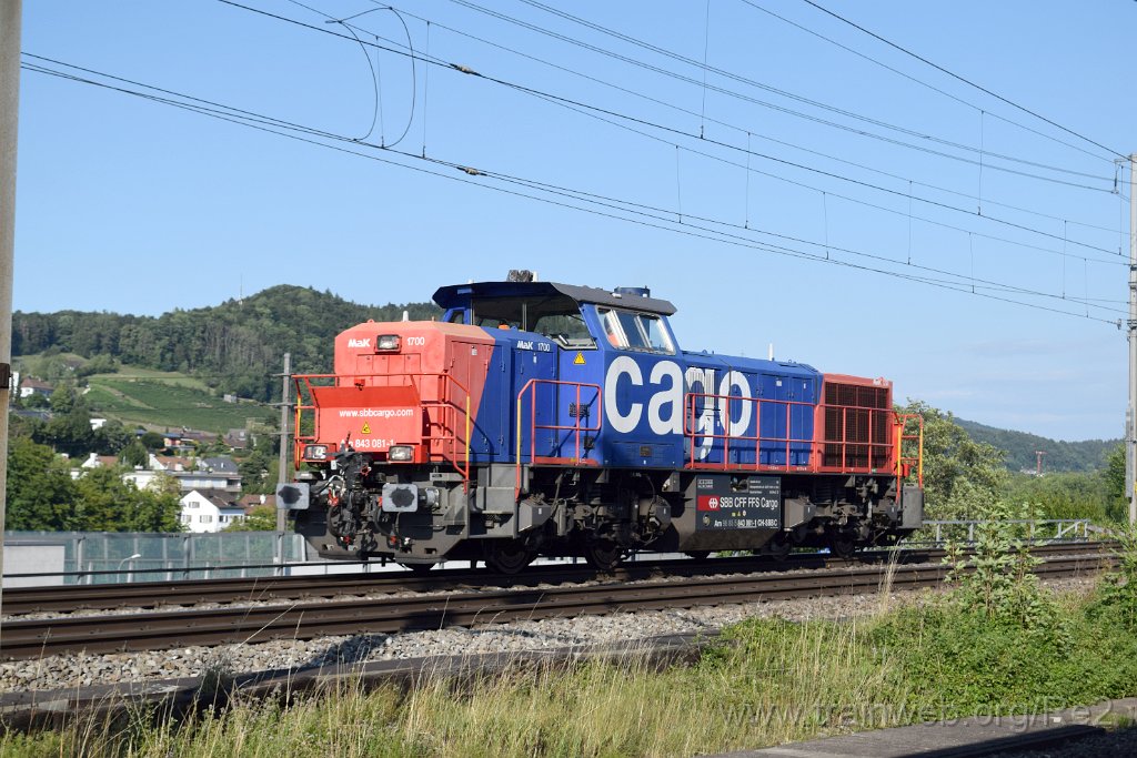 8101-0027-150722.jpg - SBBC Am 843.081-1 (Am 98 85 5 843 081-1 CH-SBBC) / Killwangen-Spreitenbach 15.7.2022