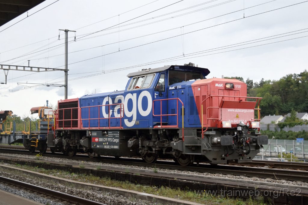 8211-0018-140922.jpg - SBBC Am 843.057-1 (Am 98 85 5 843 057-1 CH-SBBC) / Killwangen-Spreitenbach 14.9.2022