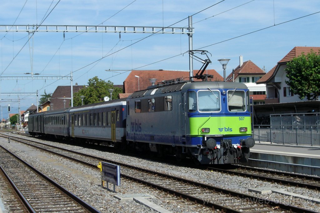 1417-0048-120907.jpg - BLS Re 420.507-6 / Kerzers 12.9.2007